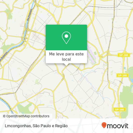 Lmcongonhas, Avenida Washington Luís Campo Belo São Paulo-SP 04626-000 mapa