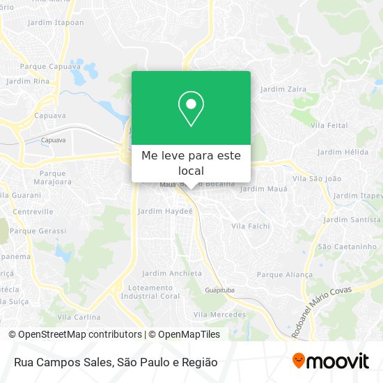 Rua Campos Sales mapa