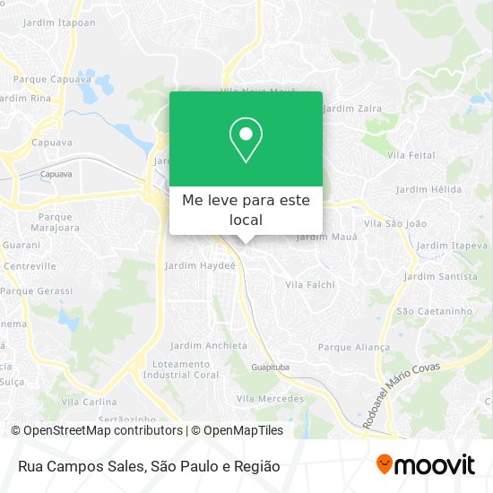 Rua Campos Sales mapa