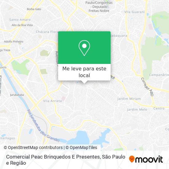 Comercial Peac Brinquedos E Presentes mapa