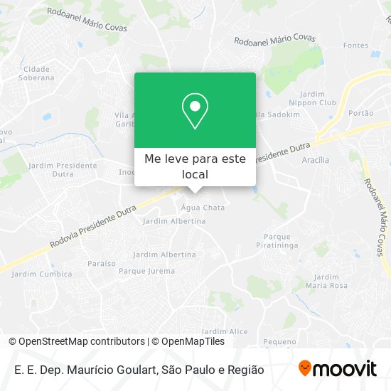 E. E. Dep. Maurício Goulart mapa
