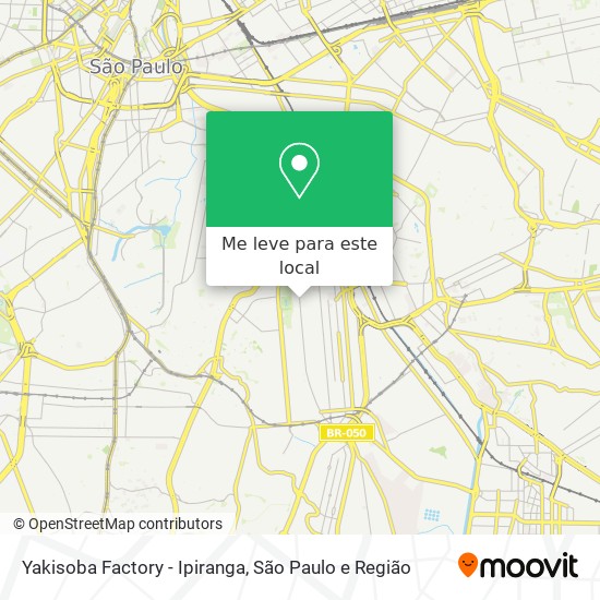 Yakisoba Factory - Ipiranga mapa