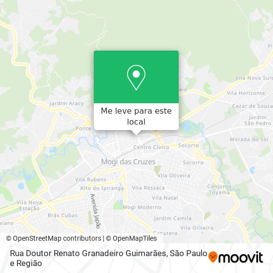 Rua Doutor Renato Granadeiro Guimarães mapa