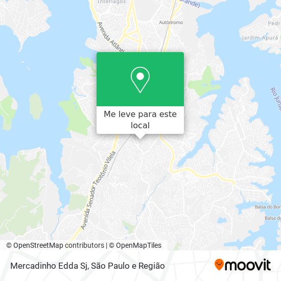 Mercadinho Edda Sj mapa