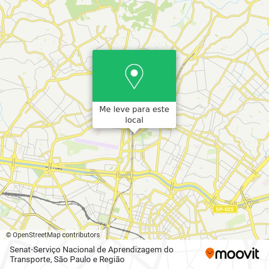 Senat-Serviço Nacional de Aprendizagem do Transporte mapa