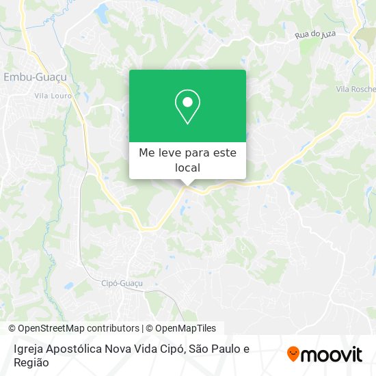 Igreja Apostólica Nova Vida Cipó mapa