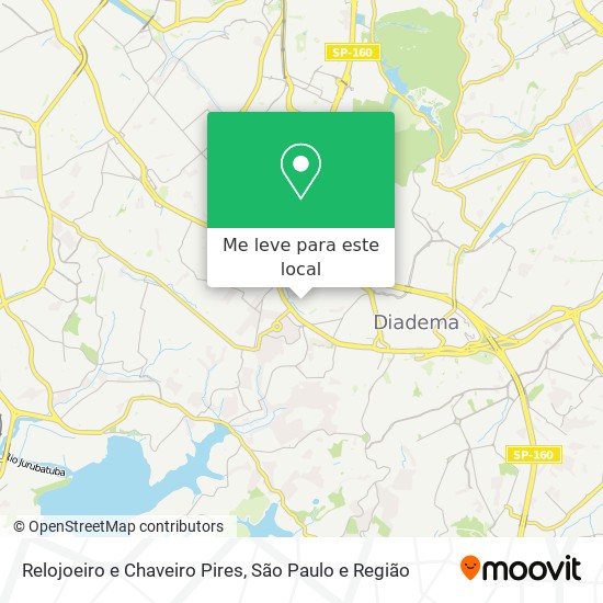 Relojoeiro e Chaveiro Pires mapa