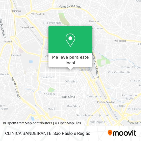 CLINICA BANDEIRANTE mapa