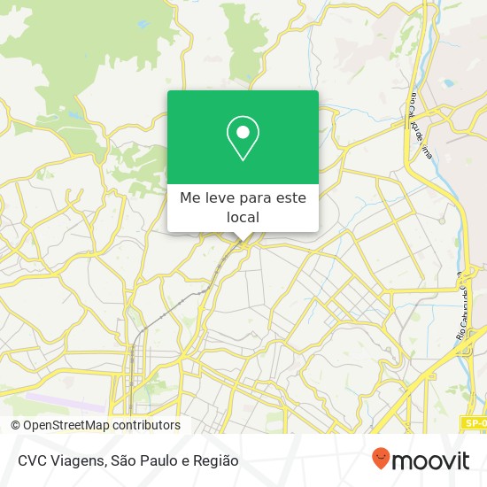 CVC Viagens, Rua Paranabi Tucuruvi São Paulo-SP 02307-120 mapa