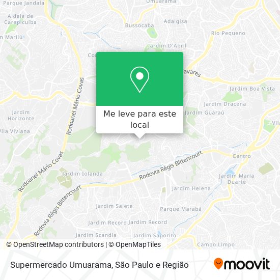 Supermercado Umuarama mapa