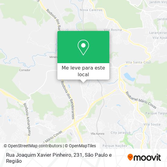 Rua Joaquim Xavier Pinheiro, 231 mapa