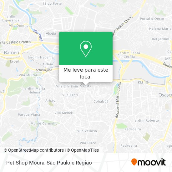 Pet Shop Moura mapa