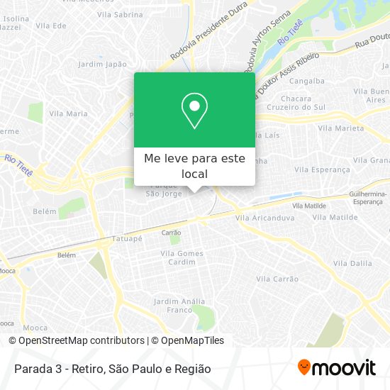 Parada 3 - Retiro mapa