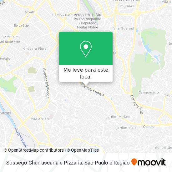 Sossego Churrascaria e Pizzaria mapa