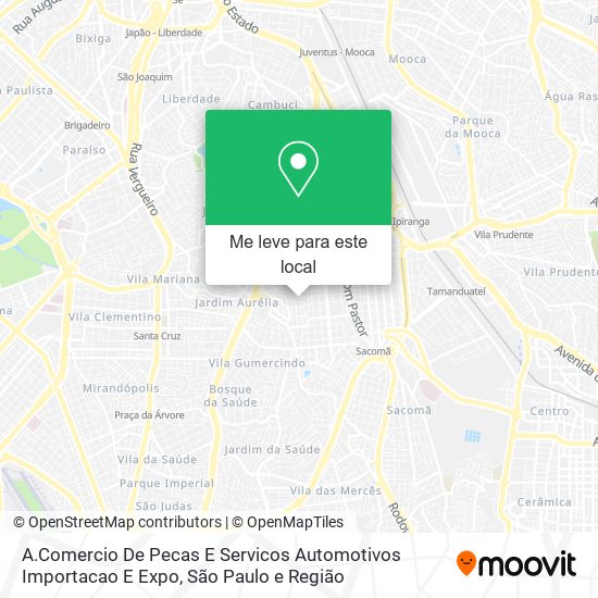 A.Comercio De Pecas E Servicos Automotivos Importacao E Expo mapa