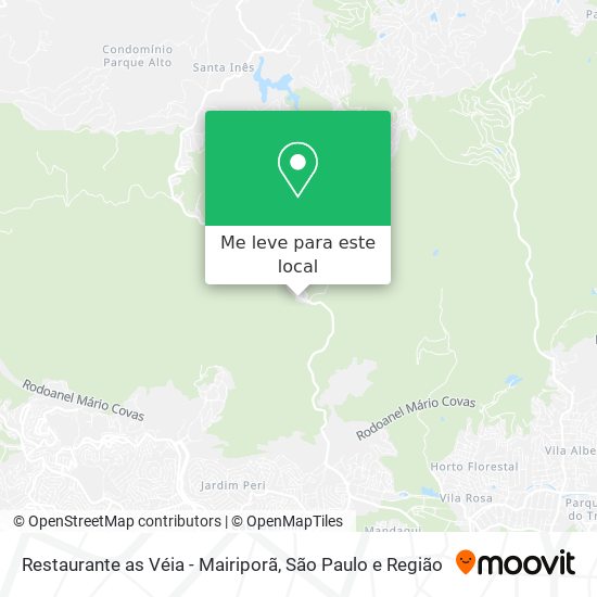 Restaurante as Véia - Mairiporã mapa