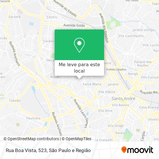 Rua Boa Vista, 523 mapa