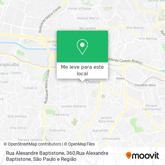 Rua Alexandre Baptistone, 360,Rua Alexandre Baptistone mapa