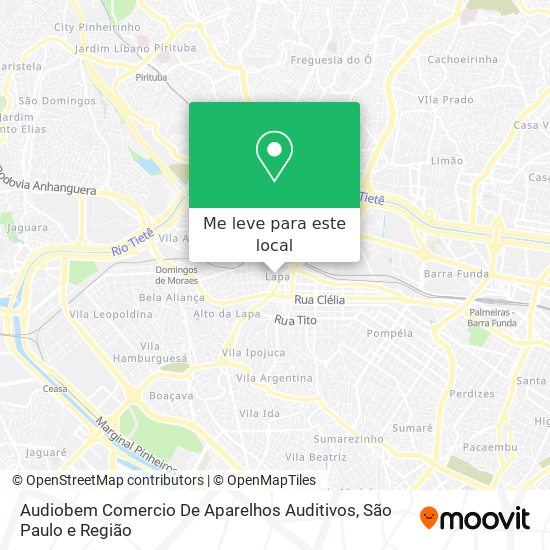 Audiobem Comercio De Aparelhos Auditivos mapa