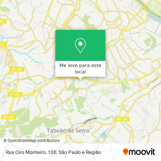 Rua Ciro Monteiro, 100 mapa