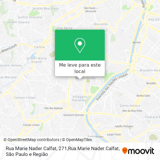 Rua Marie Nader Calfat, 271,Rua Marie Nader Calfat mapa