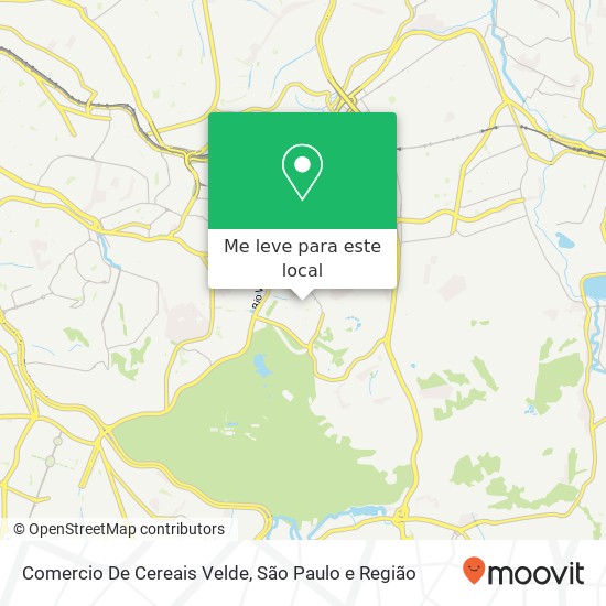 Comercio De Cereais Velde, Avenida Francisco Tranchesi, 1101 Parque do Carmo São Paulo-SP 08270-460 mapa