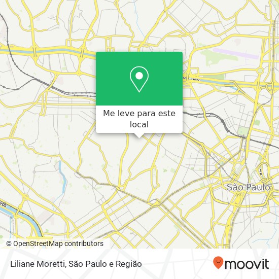 Liliane Moretti, Rua Ministro Godói, 725 Perdizes São Paulo-SP 05015-000 mapa