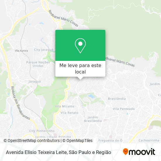 Avenida Elísio Teixeira Leite mapa