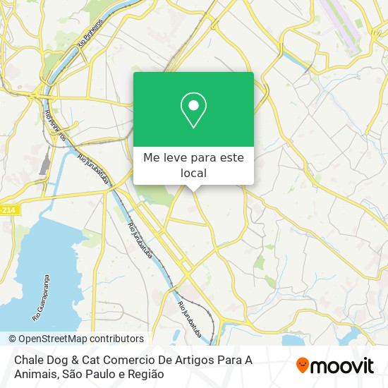 Chale Dog & Cat Comercio De Artigos Para A Animais mapa