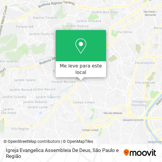 Igreja Evangelica Assembleia De Deus mapa