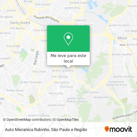 Auto Mecanica Rubinho mapa