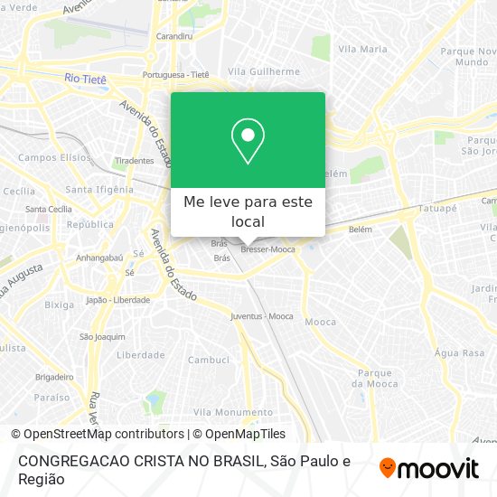 CONGREGACAO CRISTA NO BRASIL mapa