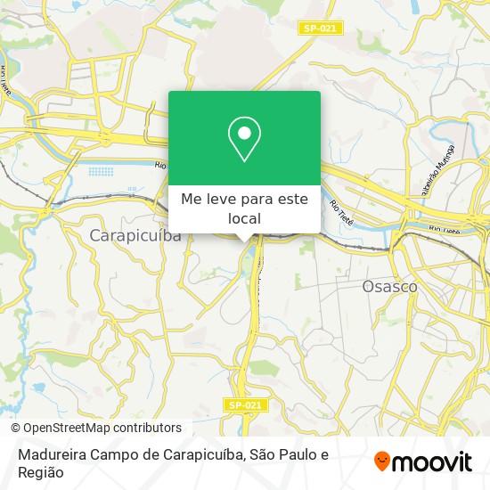 Madureira Campo de Carapicuíba mapa