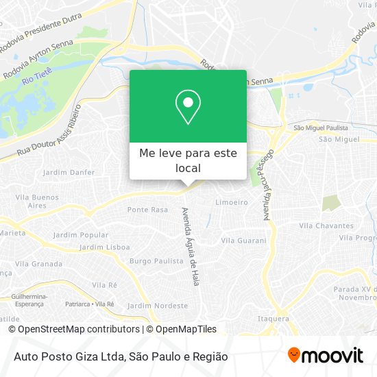 Auto Posto Giza Ltda mapa