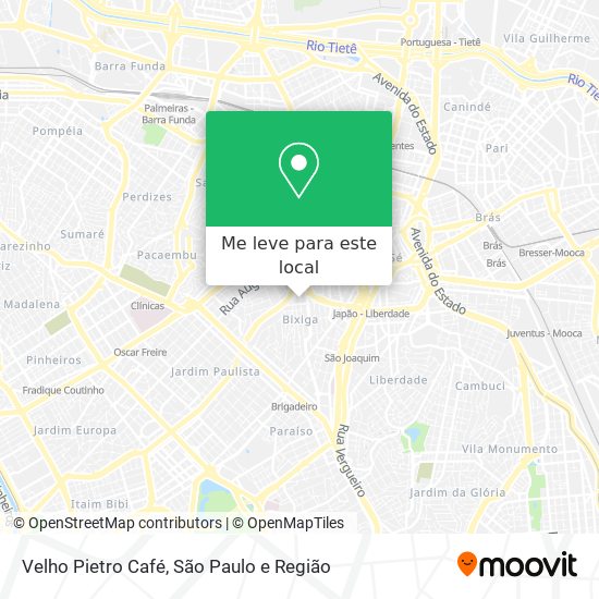 Velho Pietro Café mapa