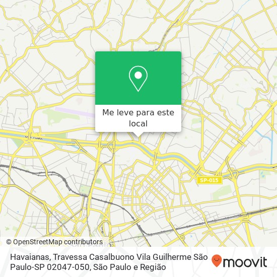 Havaianas, Travessa Casalbuono Vila Guilherme São Paulo-SP 02047-050 mapa