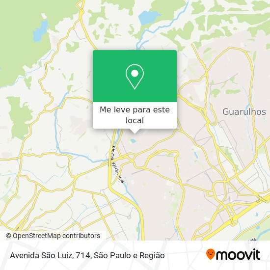 Avenida São Luiz, 714 mapa