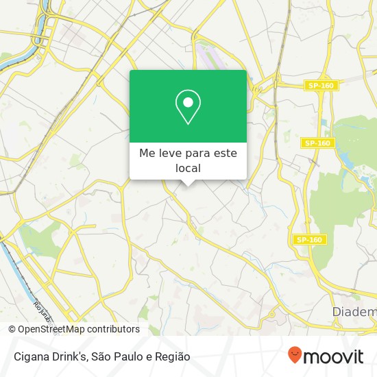 Cigana Drink's, Avenida João Barreto de Menezes Jabaquara São Paulo-SP 04370-000 mapa