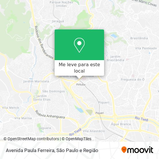 Avenida Paula Ferreira mapa