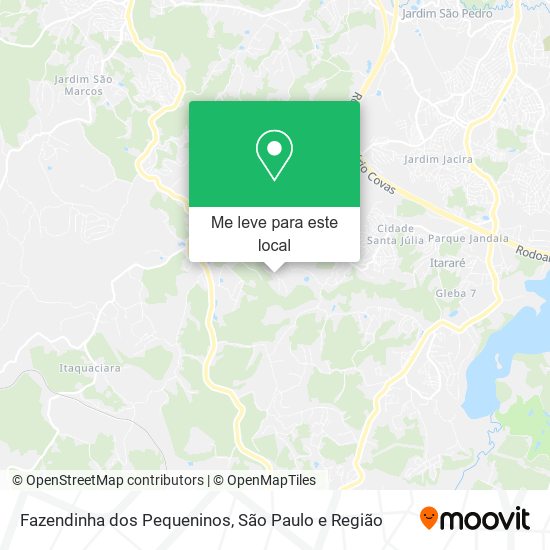 Fazendinha dos Pequeninos mapa