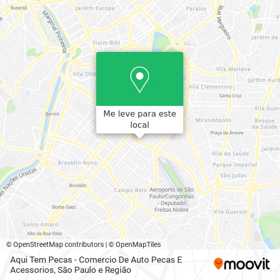 Aqui Tem Pecas - Comercio De Auto Pecas E Acessorios mapa