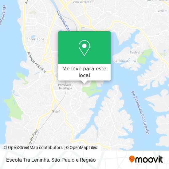 Escola Tia Leninha mapa