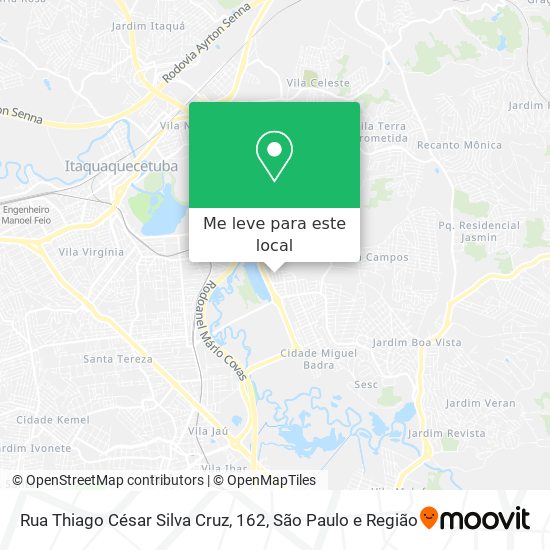 Rua Thiago César Silva Cruz, 162 mapa