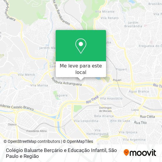 Colégio Baluarte Berçário e Educação Infantil mapa