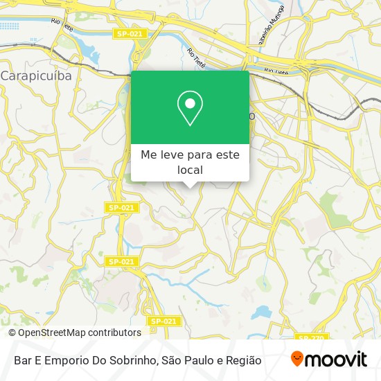 Bar E Emporio Do Sobrinho mapa