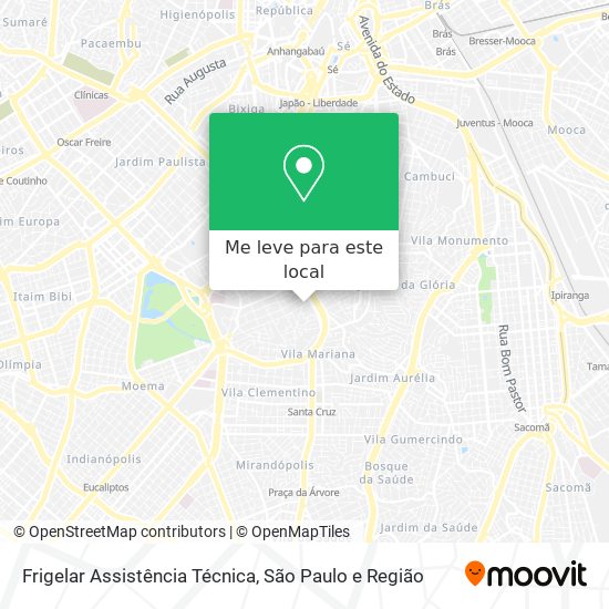 Frigelar Assistência Técnica mapa