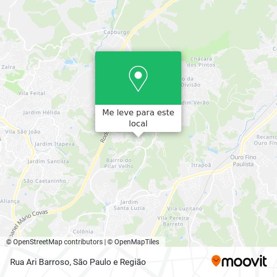 Rua Ari Barroso mapa