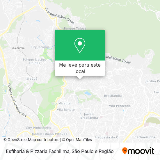 Esfiharia & Pizzaria Fachilima mapa