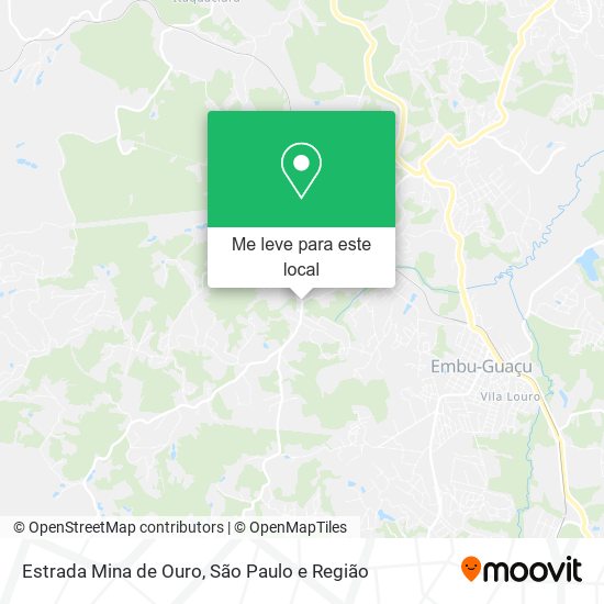 Estrada Mina de Ouro mapa