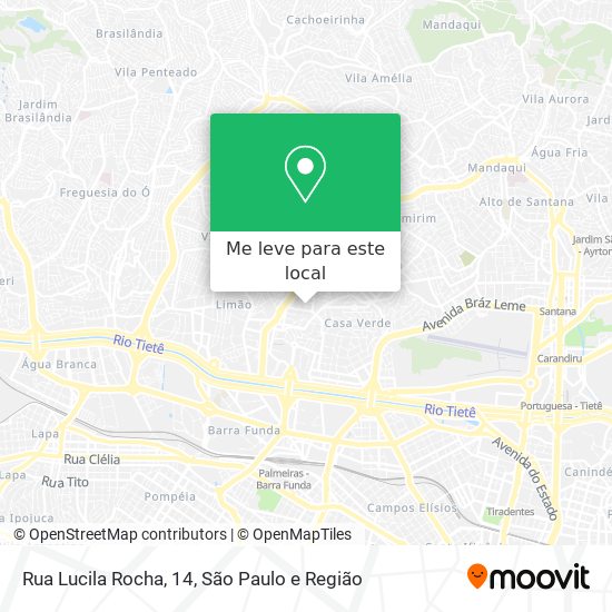 Rua Lucila Rocha, 14 mapa